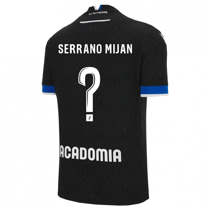 Danxen Hombre Camiseta Joye Serrano Mijan #0 Negro Blanco 2ª Equipación 2025/26 La Camisa