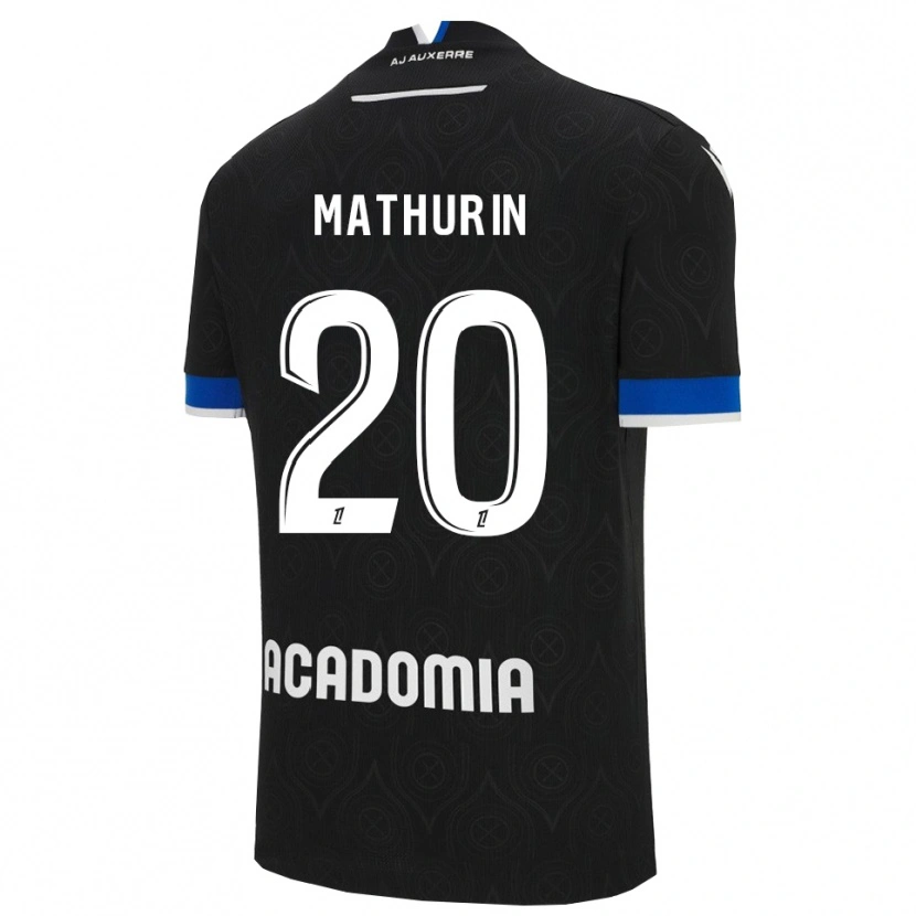 Danxen Hombre Camiseta Anis Mathurin #20 Negro Blanco 2ª Equipación 2025/26 La Camisa