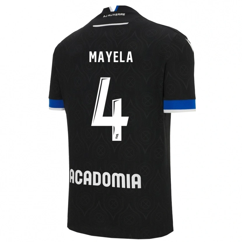 Danxen Hombre Camiseta Victor Mayela #4 Negro Blanco 2ª Equipación 2025/26 La Camisa