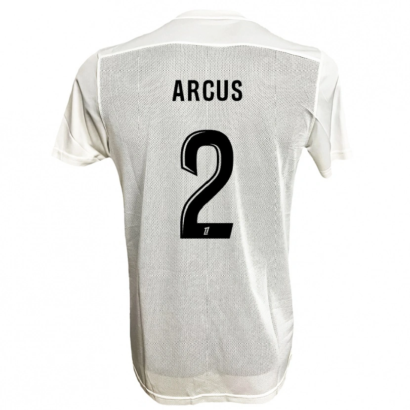 Danxen Hombre Camiseta Carlens Arcus #2 Negro Blanco 2ª Equipación 2025/26 La Camisa