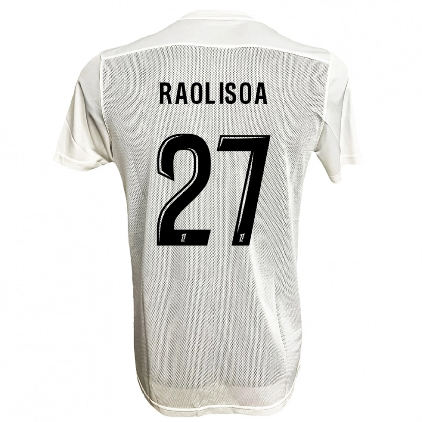 Danxen Hombre Camiseta Lilian Raolisoa #27 Negro Blanco 2ª Equipación 2025/26 La Camisa