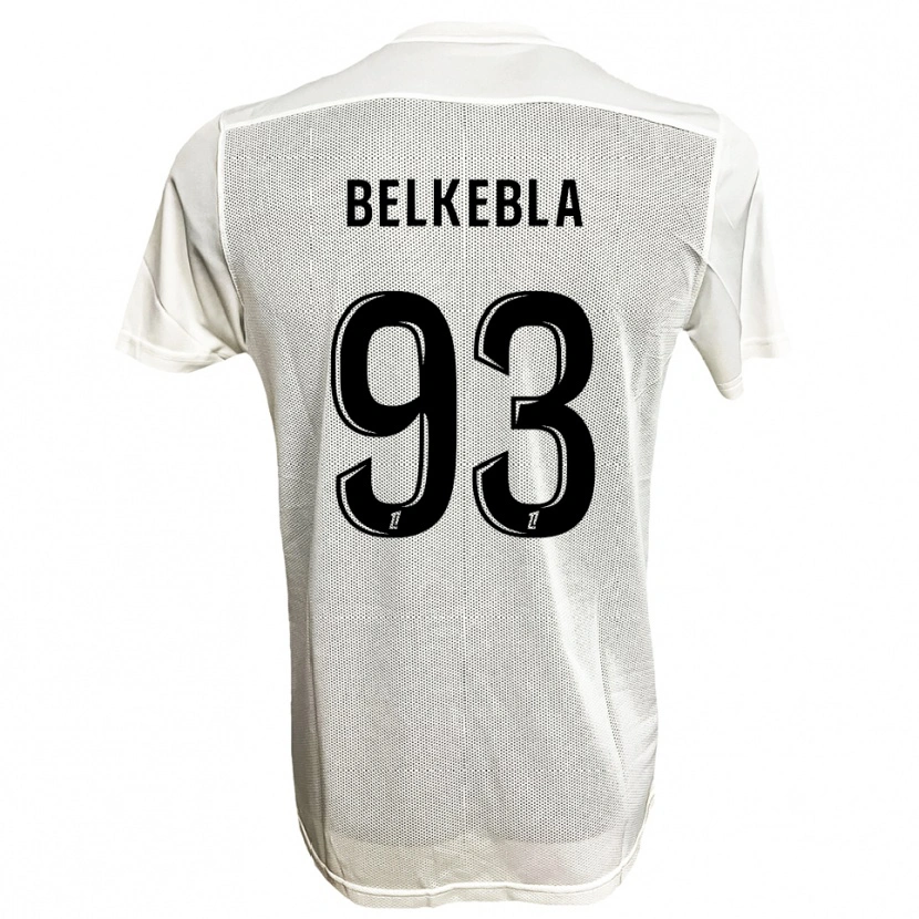 Danxen Hombre Camiseta Haris Belkebla #93 Negro Blanco 2ª Equipación 2025/26 La Camisa