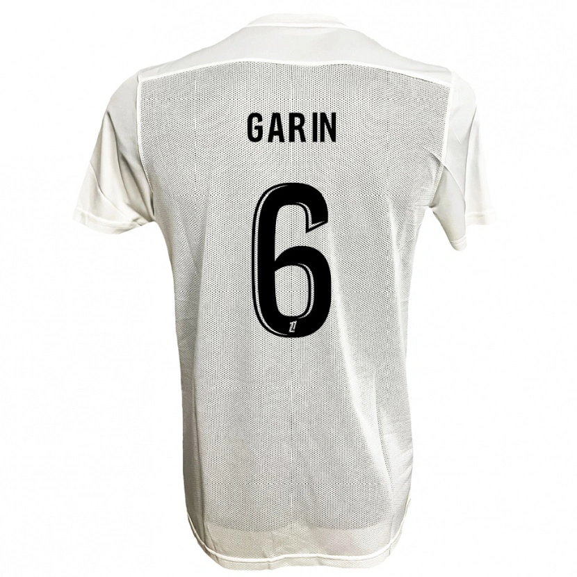 Danxen Hombre Camiseta Ilann Garin #6 Negro Blanco 2ª Equipación 2025/26 La Camisa