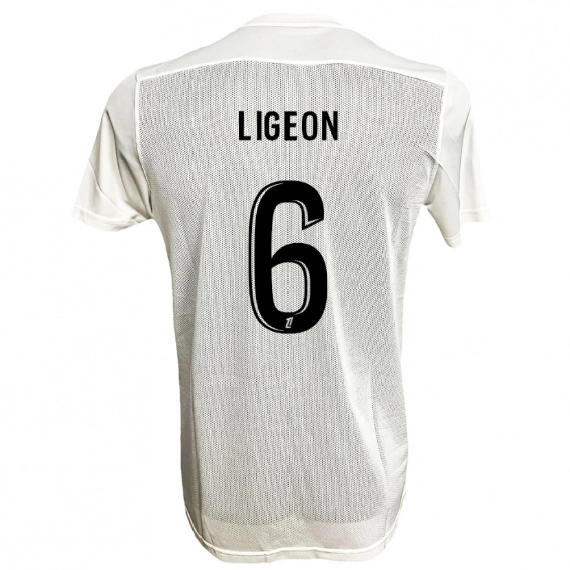 Danxen Hombre Camiseta Aymeris Ligeon #6 Negro Blanco 2ª Equipación 2025/26 La Camisa
