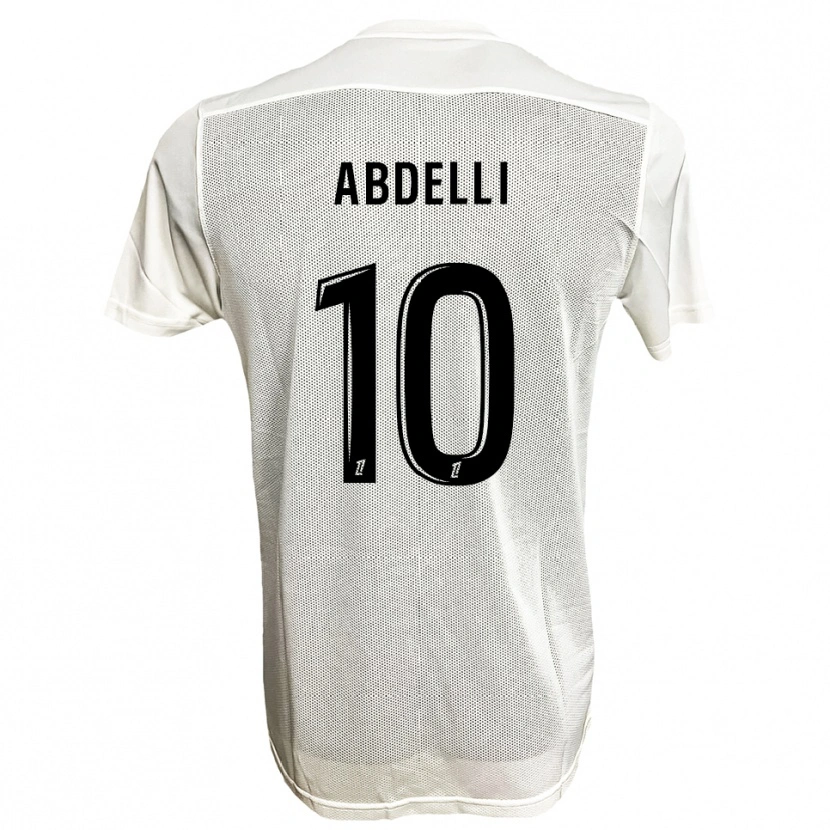 Danxen Hombre Camiseta Himad Abdelli #10 Negro Blanco 2ª Equipación 2025/26 La Camisa