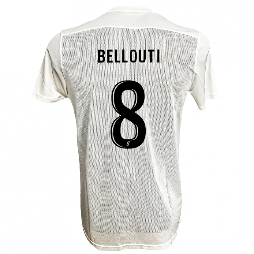 Danxen Hombre Camiseta Enzo Bellouti #8 Negro Blanco 2ª Equipación 2025/26 La Camisa