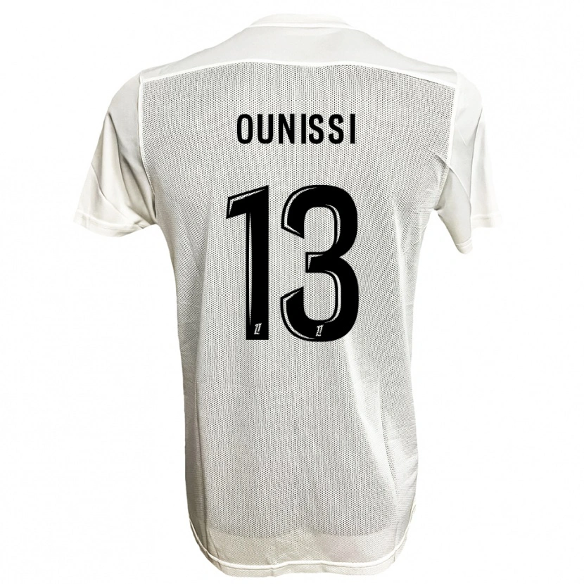 Danxen Hombre Camiseta Ylies Ounissi #13 Negro Blanco 2ª Equipación 2025/26 La Camisa