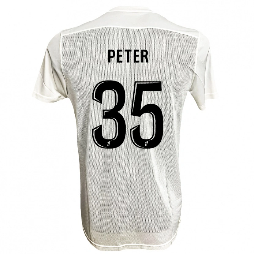 Danxen Hombre Camiseta Prosper Peter #35 Negro Blanco 2ª Equipación 2025/26 La Camisa