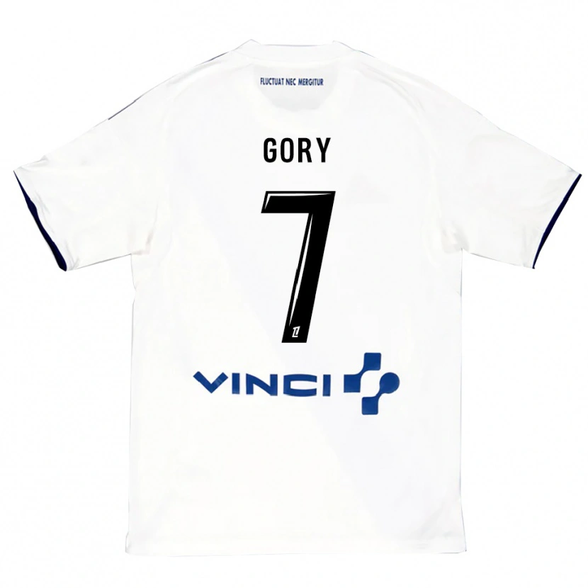 Danxen Hombre Camiseta Alimami Gory #7 Blanco Azul 2ª Equipación 2025/26 La Camisa