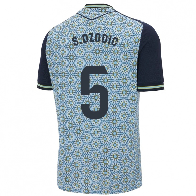 Danxen Hombre Camiseta Stefan Dzodic #5 Azul Marino 2ª Equipación 2025/26 La Camisa