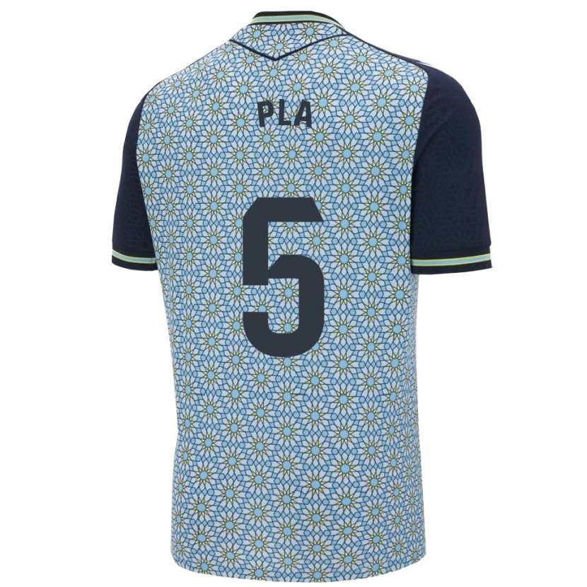 Danxen Hombre Camiseta Edu Pla #5 Azul Marino 2ª Equipación 2025/26 La Camisa