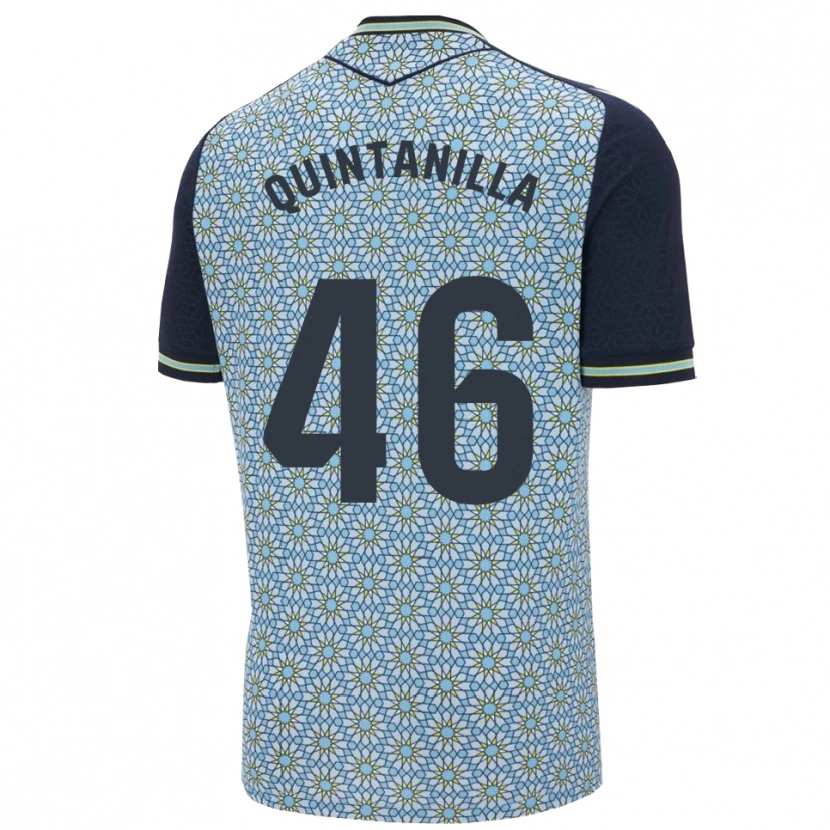 Danxen Hombre Camiseta Rubén Quintanilla #46 Azul Marino 2ª Equipación 2025/26 La Camisa