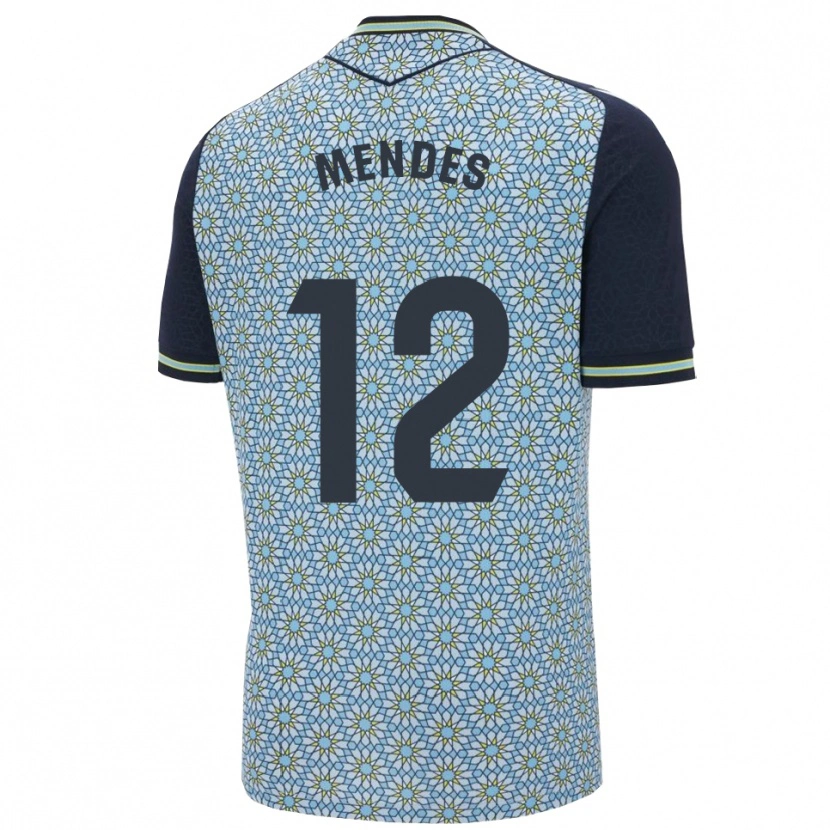 Danxen Hombre Camiseta Alex Mendes #12 Azul Marino 2ª Equipación 2025/26 La Camisa