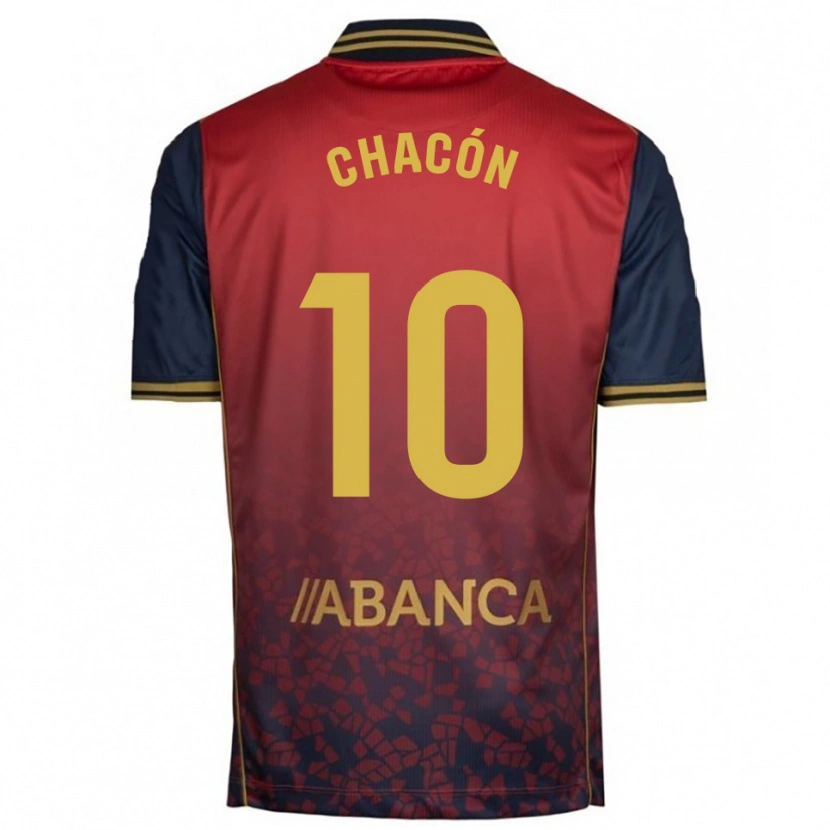Danxen Hombre Camiseta Luis Chacón #10 Rojo Marino 2ª Equipación 2025/26 La Camisa