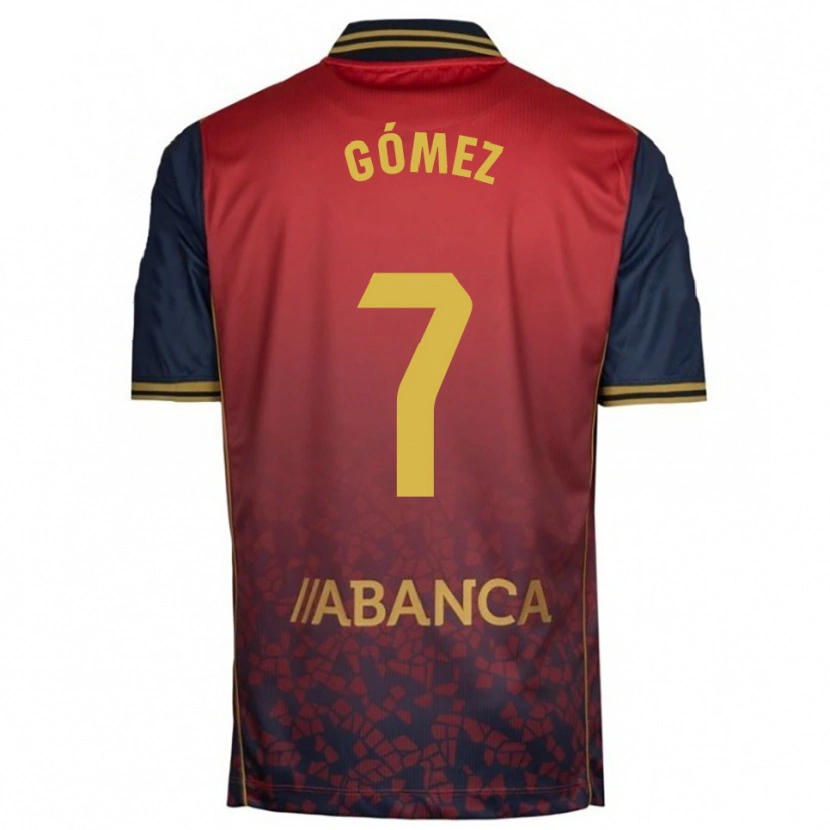 Danxen Hombre Camiseta Diego Gómez #7 Rojo Marino 2ª Equipación 2025/26 La Camisa