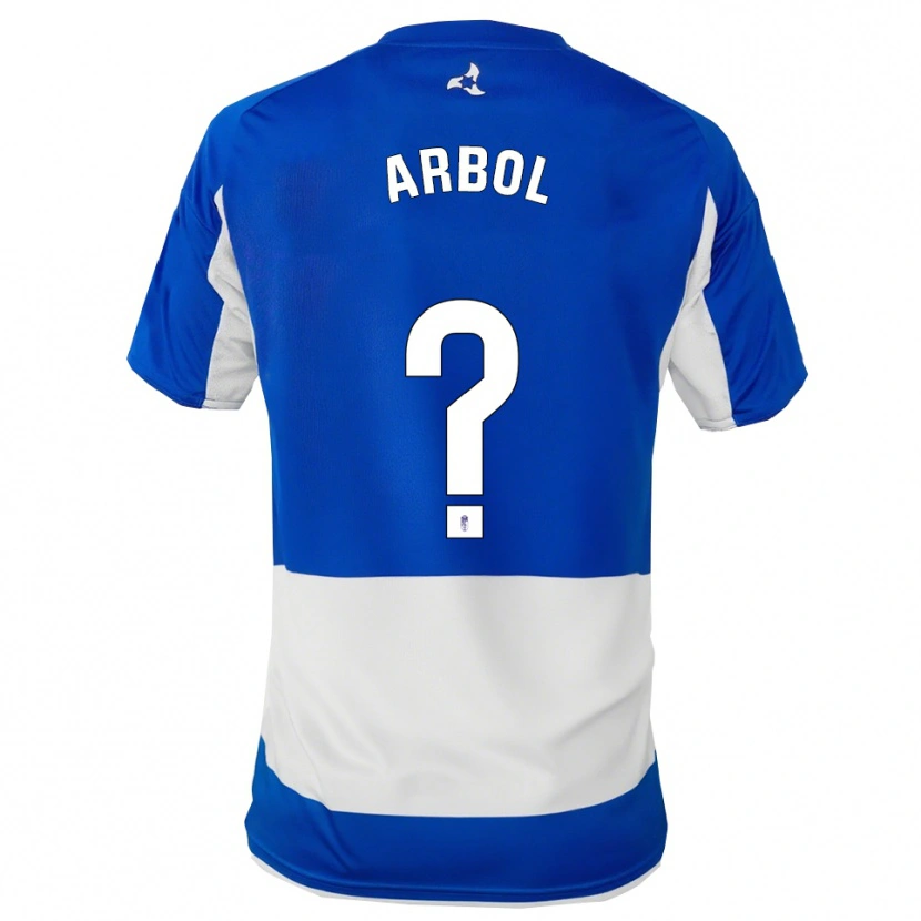 Danxen Hombre Camiseta Fran Árbol #0 Azul Blanco 2ª Equipación 2025/26 La Camisa
