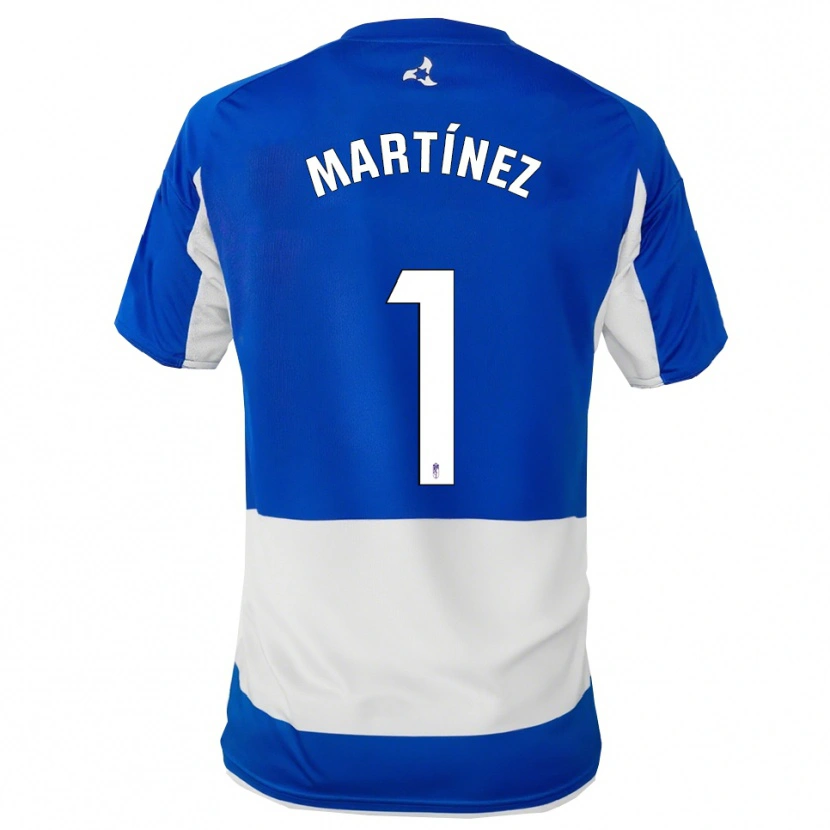 Danxen Hombre Camiseta Marc Martínez #1 Azul Blanco 2ª Equipación 2025/26 La Camisa