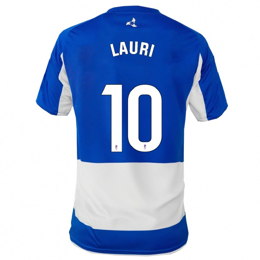 Danxen Hombre Camiseta Laura Requena Sánchez #10 Azul Blanco 2ª Equipación 2025/26 La Camisa