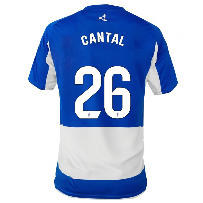 Danxen Hombre Camiseta Paco Cantal #26 Azul Blanco 2ª Equipación 2025/26 La Camisa