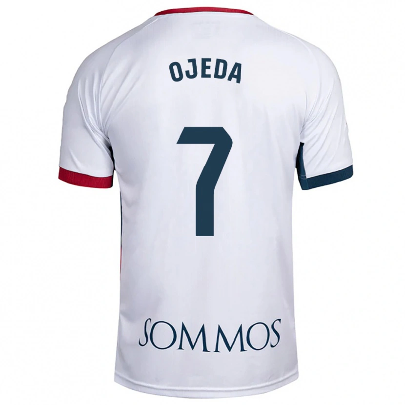 Danxen Hombre Camiseta Dani Ojeda #7 Blanco Rojo 2ª Equipación 2025/26 La Camisa