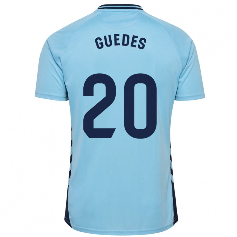 Danxen Hombre Camiseta Johan Guedes #20 Celeste 2ª Equipación 2025/26 La Camisa