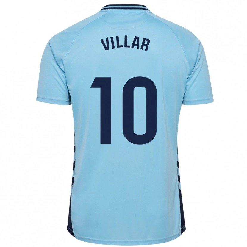 Danxen Hombre Camiseta Andy Villar #10 Celeste 2ª Equipación 2025/26 La Camisa