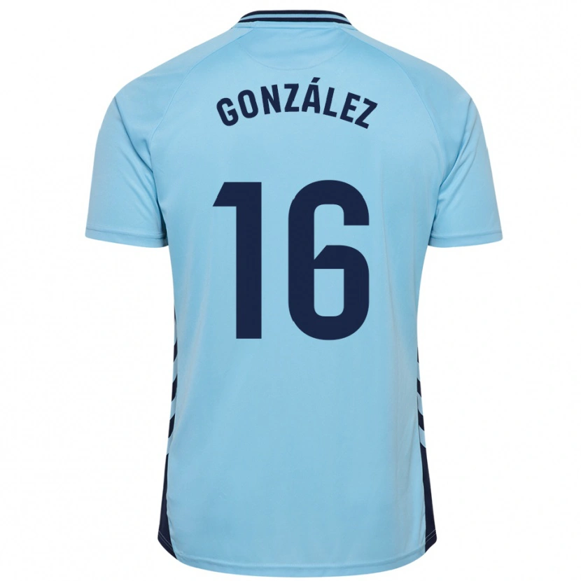 Danxen Hombre Camiseta Iñaki González #16 Celeste 2ª Equipación 2025/26 La Camisa