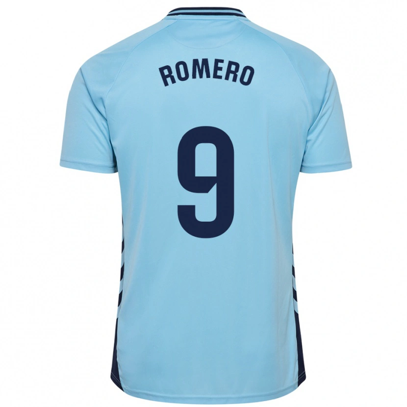 Danxen Hombre Camiseta Elías Romero #9 Celeste 2ª Equipación 2025/26 La Camisa