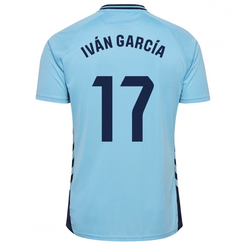 Danxen Hombre Camiseta Iván García #17 Celeste 2ª Equipación 2025/26 La Camisa