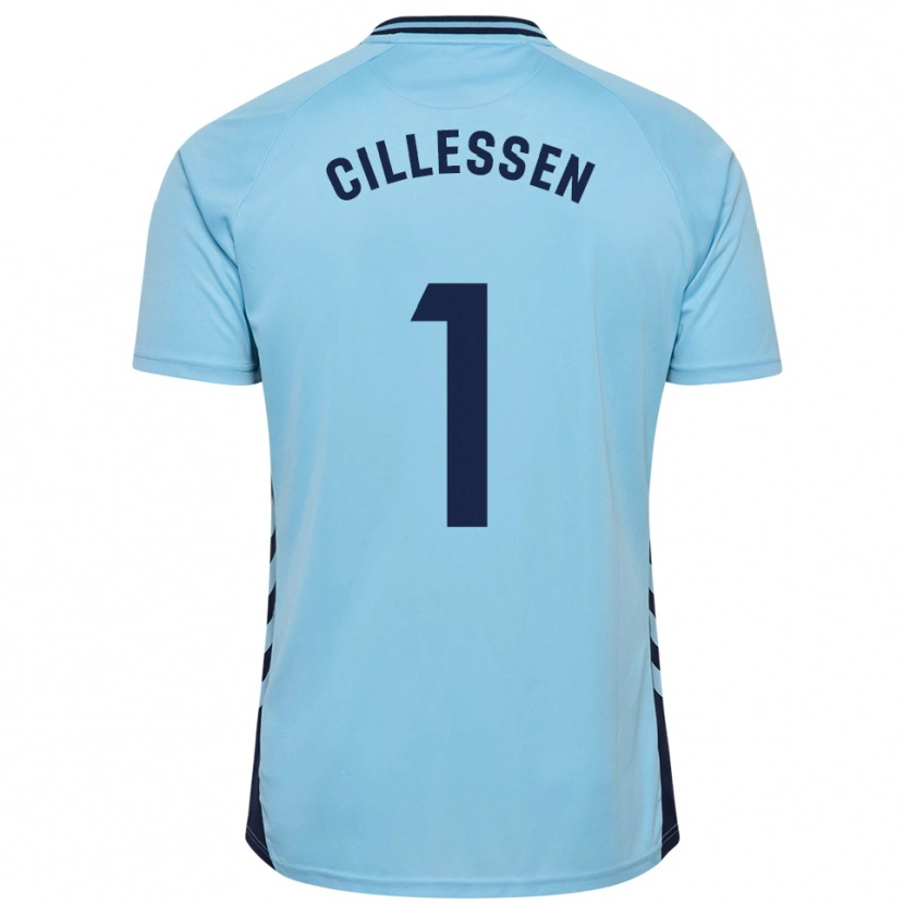 Danxen Hombre Camiseta Jasper Cillessen #1 Celeste 2ª Equipación 2025/26 La Camisa