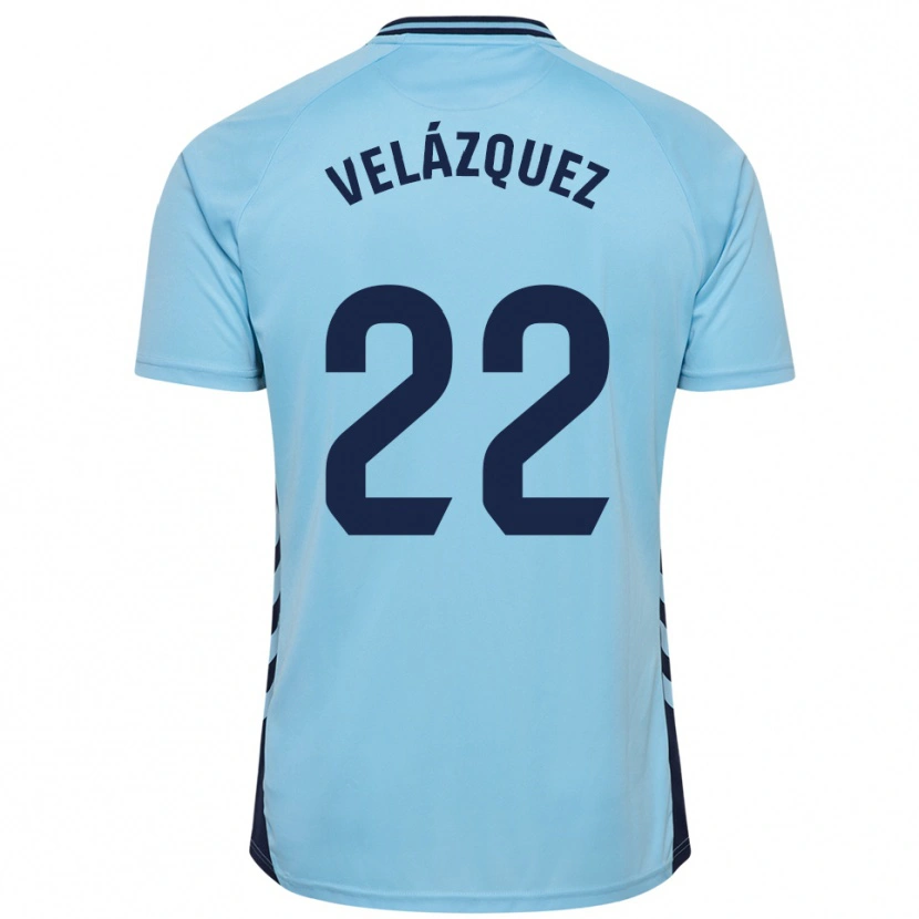 Danxen Hombre Camiseta Brian Velázquez #22 Celeste 2ª Equipación 2025/26 La Camisa