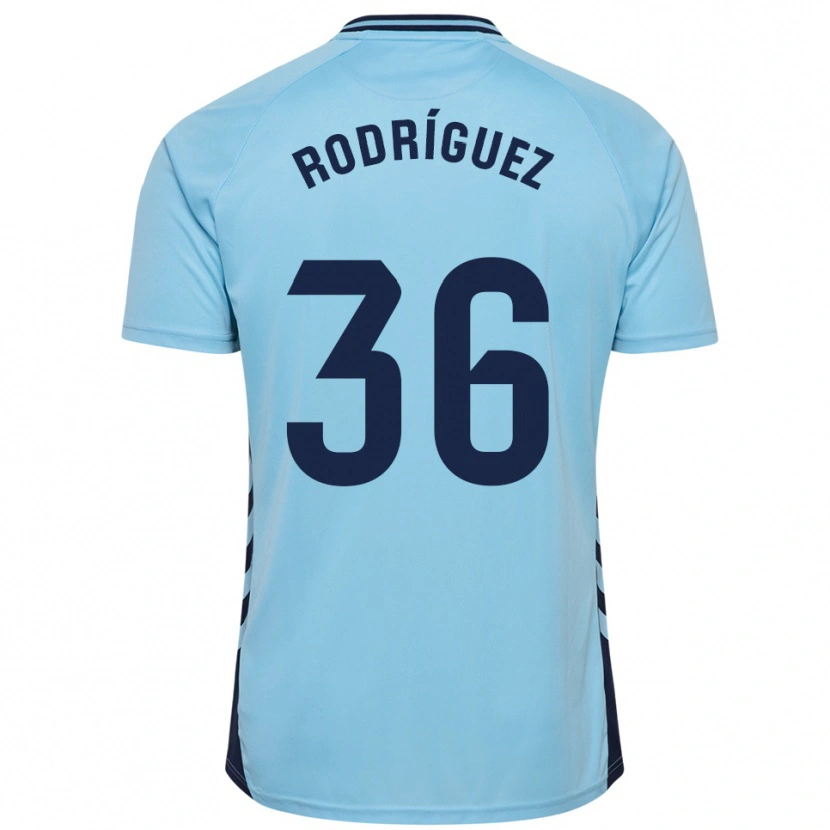 Danxen Hombre Camiseta Arturo Rodríguez #36 Celeste 2ª Equipación 2025/26 La Camisa