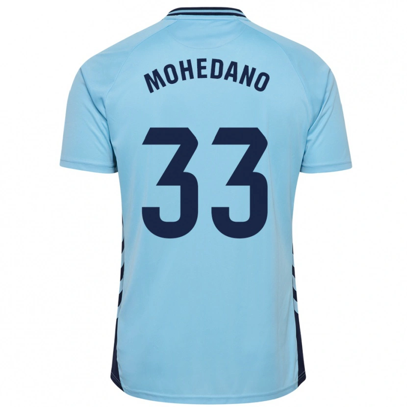 Danxen Hombre Camiseta Eduard Mohedano #33 Celeste 2ª Equipación 2025/26 La Camisa