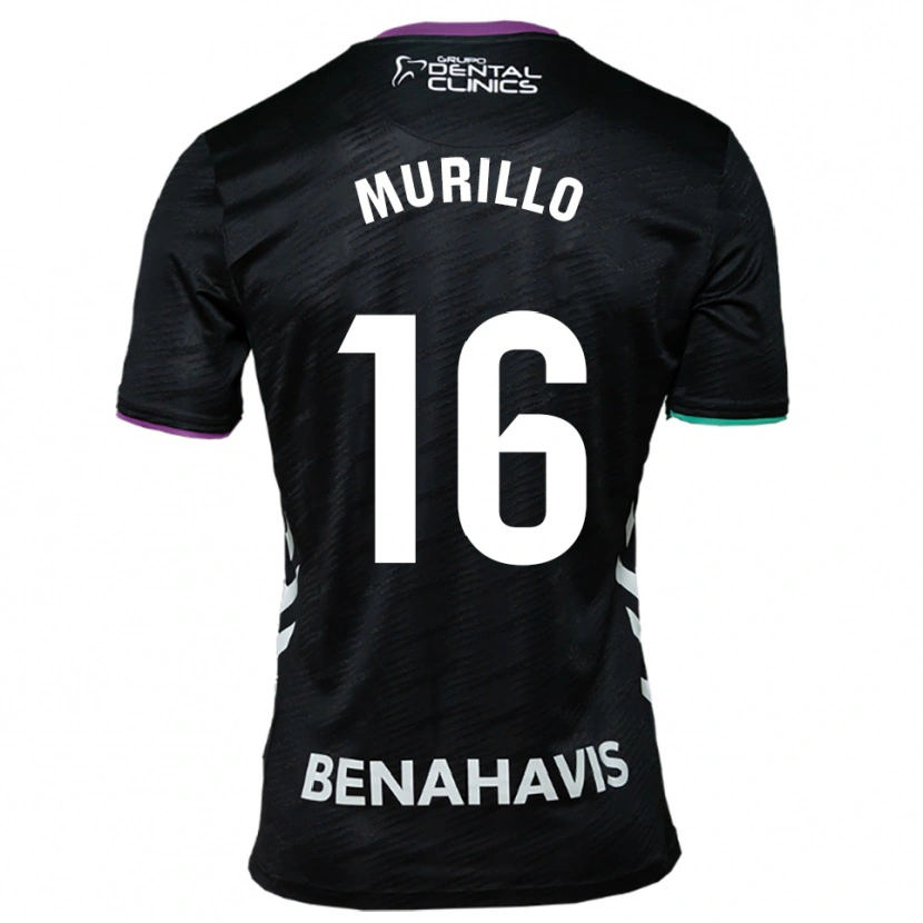 Danxen Hombre Camiseta Diego Murillo #16 Negro Morado Verde 2ª Equipación 2025/26 La Camisa