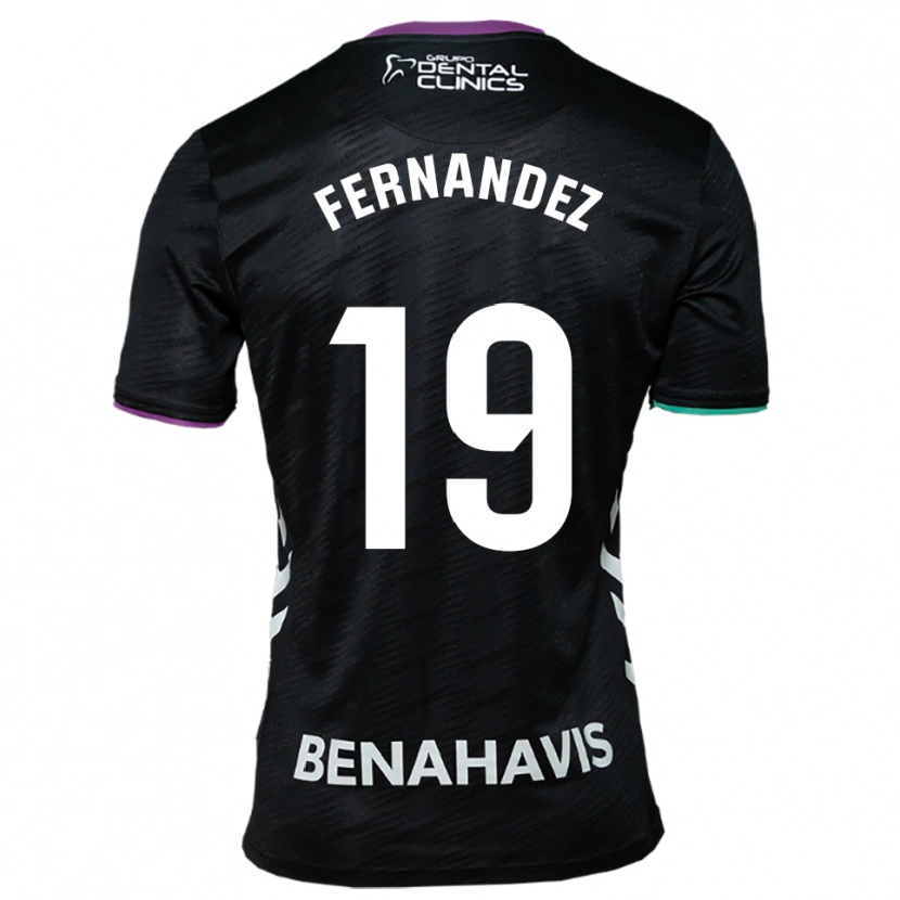 Danxen Hombre Camiseta Raúl Fernández #19 Negro Morado Verde 2ª Equipación 2025/26 La Camisa