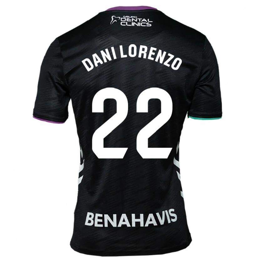 Danxen Hombre Camiseta Dani Lorenzo #22 Negro Morado Verde 2ª Equipación 2025/26 La Camisa