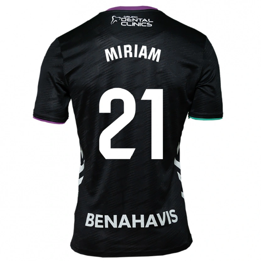 Danxen Hombre Camiseta Miriam #21 Negro Morado Verde 2ª Equipación 2025/26 La Camisa
