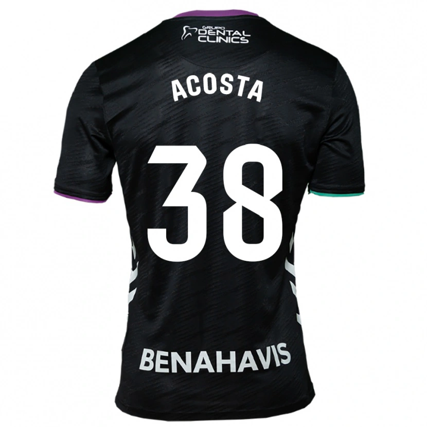 Danxen Hombre Camiseta Judith Acosta #38 Negro Morado Verde 2ª Equipación 2025/26 La Camisa