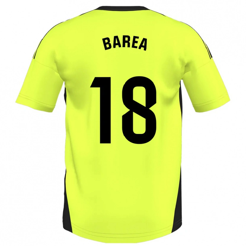 Danxen Hombre Camiseta Ismael Barea #18 Amarillo Fluorescente 2ª Equipación 2025/26 La Camisa