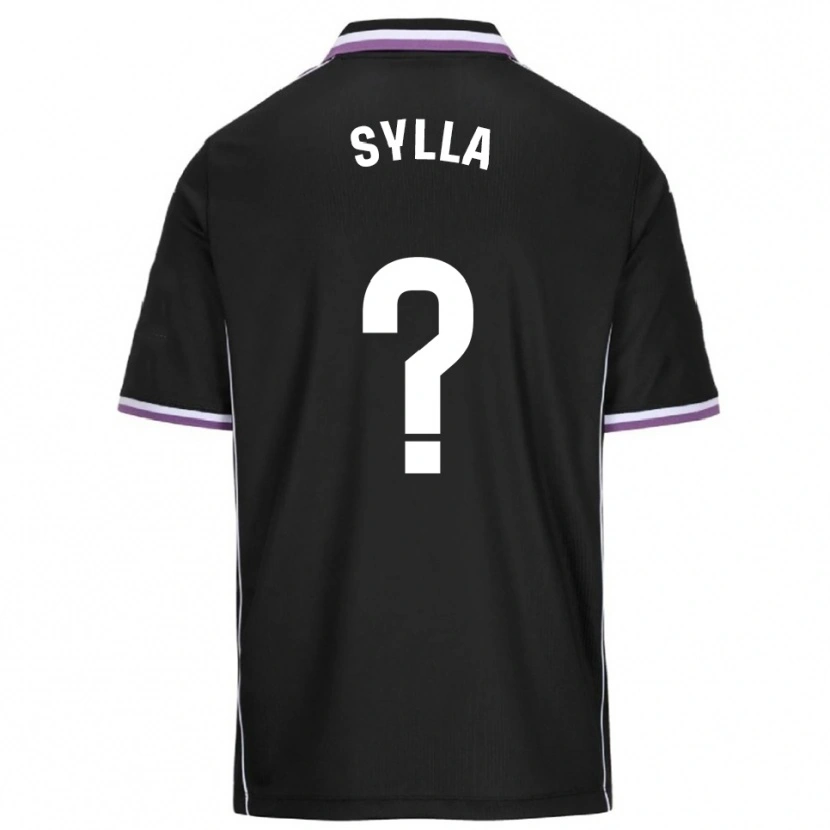 Danxen Hombre Camiseta Nouhoun Sylla #0 Morado Negro 2ª Equipación 2025/26 La Camisa