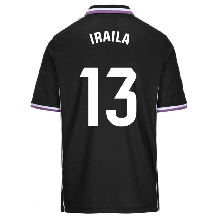 Danxen Hombre Camiseta Iraila Rivera Simón #13 Morado Negro 2ª Equipación 2025/26 La Camisa