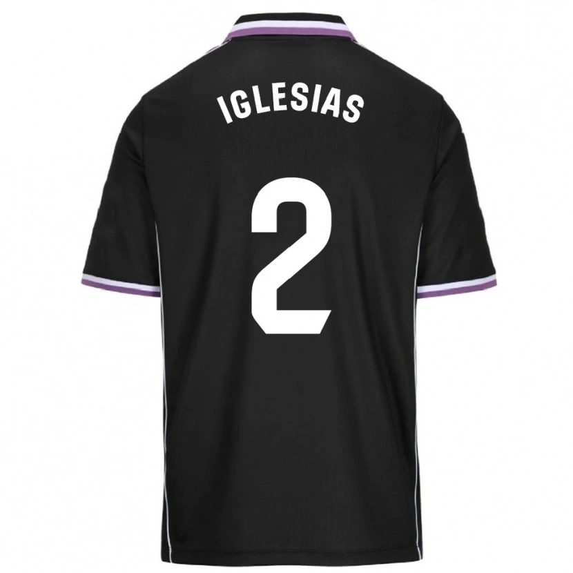 Danxen Hombre Camiseta Koke Iglesias #2 Morado Negro 2ª Equipación 2025/26 La Camisa