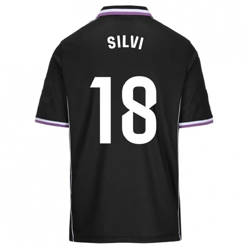 Danxen Hombre Camiseta Silvia Fernandez Pocero #18 Morado Negro 2ª Equipación 2025/26 La Camisa