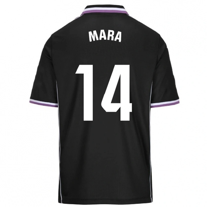Danxen Hombre Camiseta Mara Martínez Fuertes #14 Morado Negro 2ª Equipación 2025/26 La Camisa