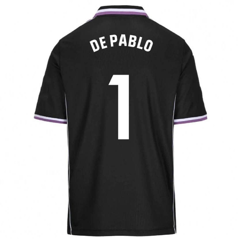 Danxen Hombre Camiseta Álvaro De Pablo #1 Morado Negro 2ª Equipación 2025/26 La Camisa