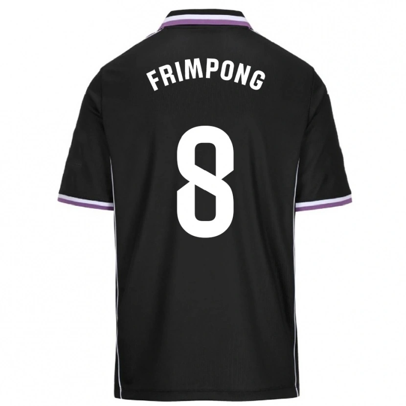 Danxen Hombre Camiseta Eugene Frimpong #8 Morado Negro 2ª Equipación 2025/26 La Camisa