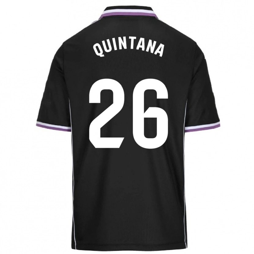 Danxen Hombre Camiseta Alberto Quintana #26 Morado Negro 2ª Equipación 2025/26 La Camisa