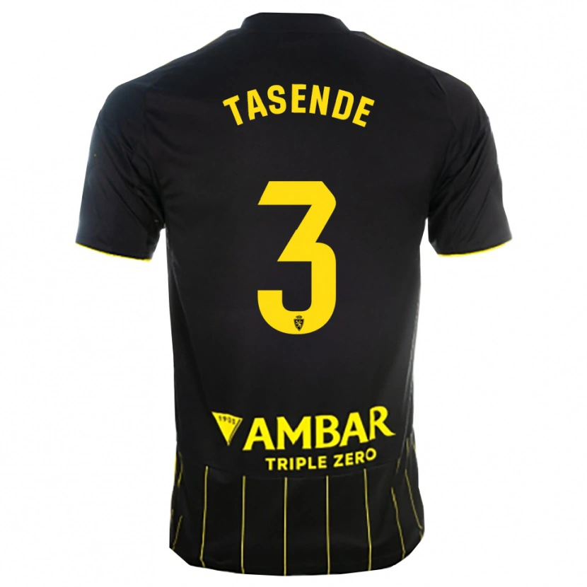 Danxen Hombre Camiseta Dani Tasende #3 Negro Amarillo 2ª Equipación 2025/26 La Camisa