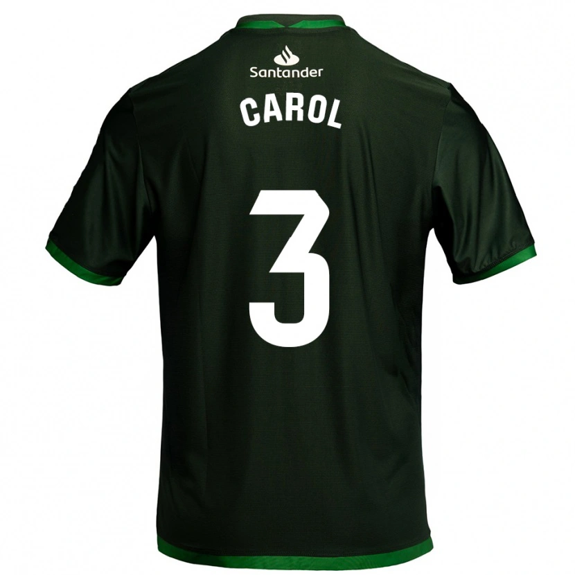 Danxen Hombre Camiseta Carolina Hernández Fernández #3 Verde Oscuro 2ª Equipación 2025/26 La Camisa