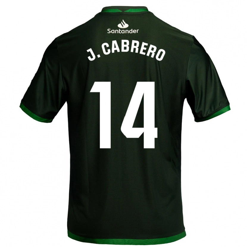 Danxen Hombre Camiseta Jimena Cabrero De La Llama #14 Verde Oscuro 2ª Equipación 2025/26 La Camisa